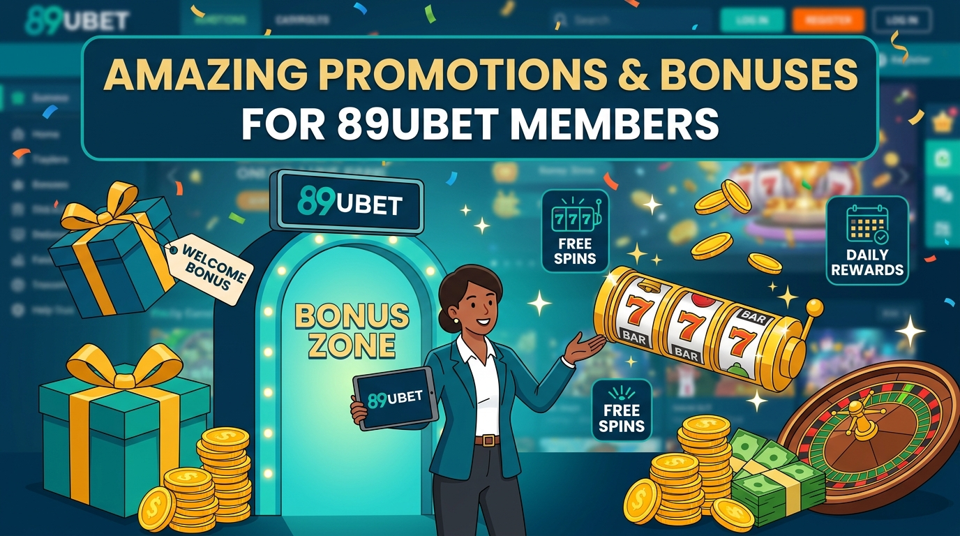 โปรโมชั่นและโบนัสสุดคุ้มสำหรับสมาชิก 89UBET