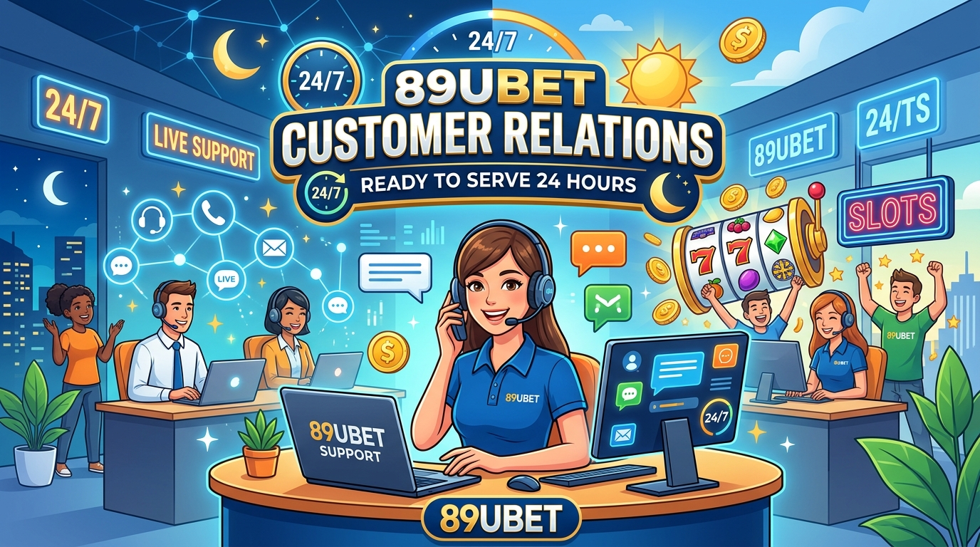 บริการลูกค้าสัมพันธ์ของ 89UBET: พร้อมดูแล 24 ชั่วโมง