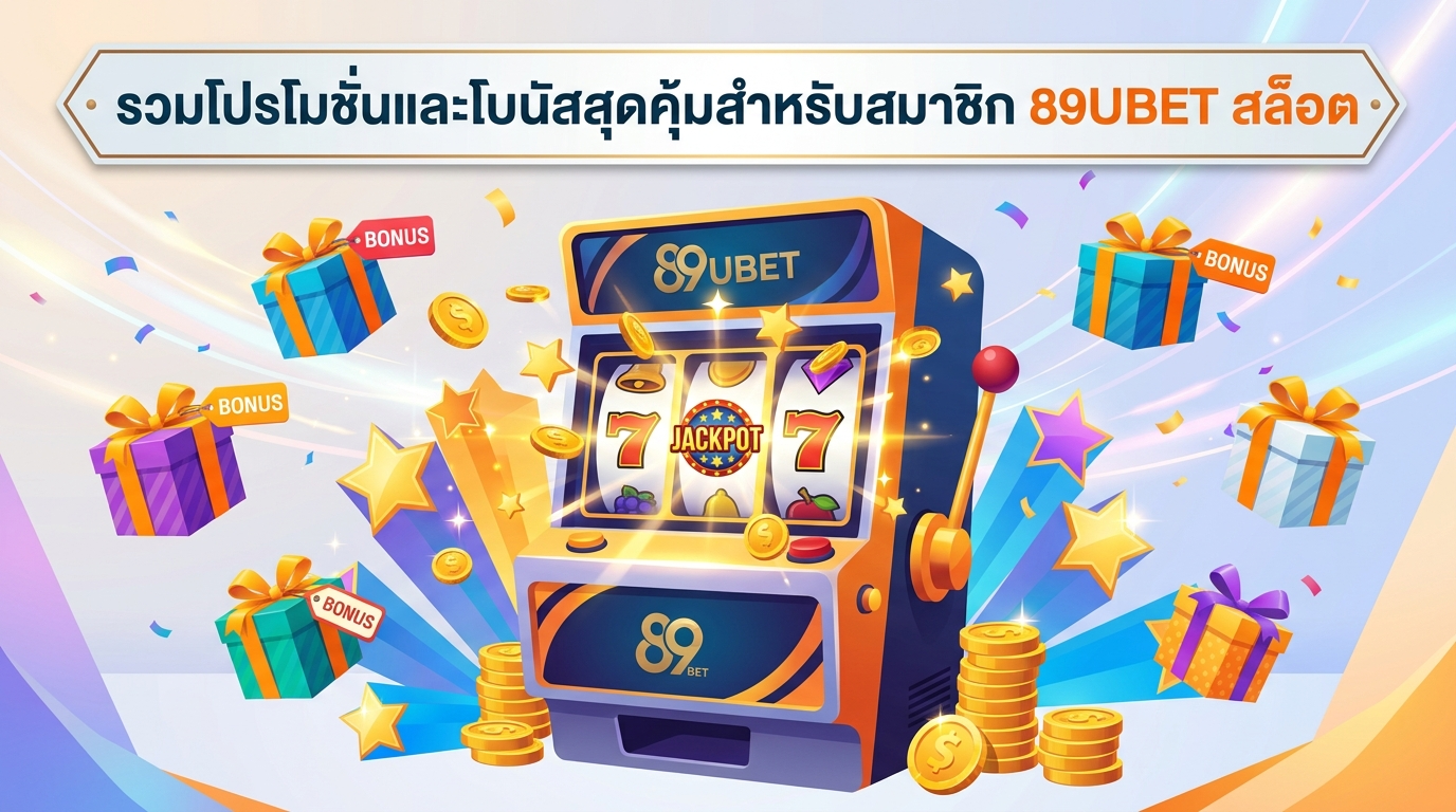 รวมโปรโมชั่นและโบนัสสุดคุ้มสำหรับสมาชิก 89UBET สล็อต