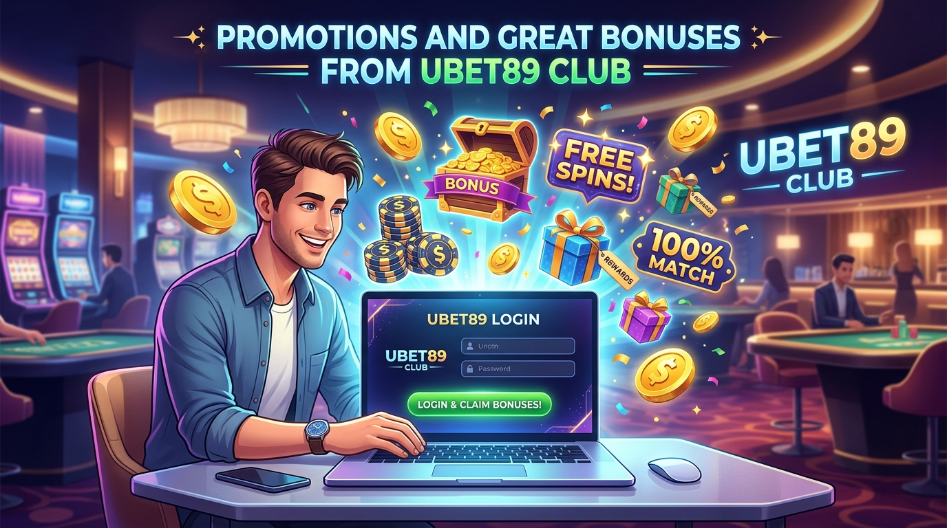 โปรโมชั่นและโบนัสสุดคุ้มจาก UBET89 club สำหรับผู้ที่ UBET89 เข้าสู่ระบบ