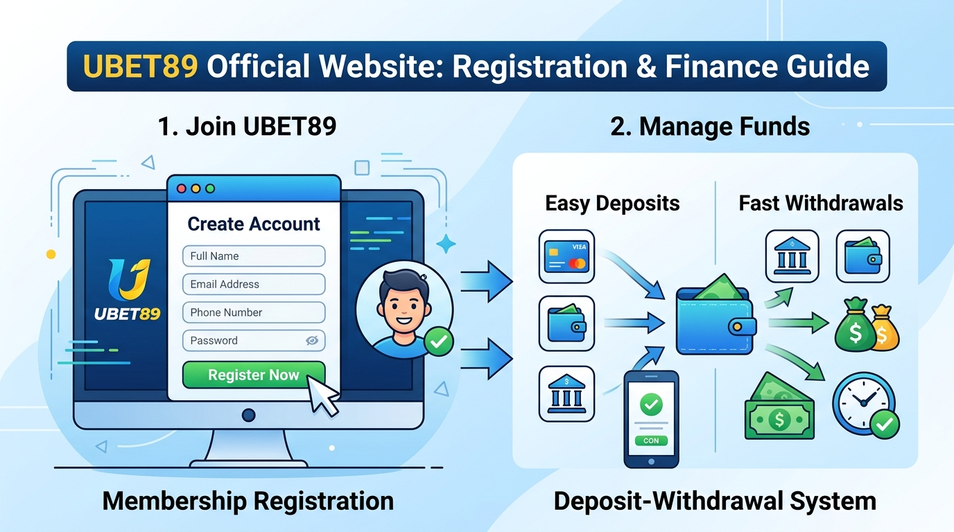 การสมัครสมาชิกและระบบฝาก-ถอนเงินที่ UBET89 Official Website