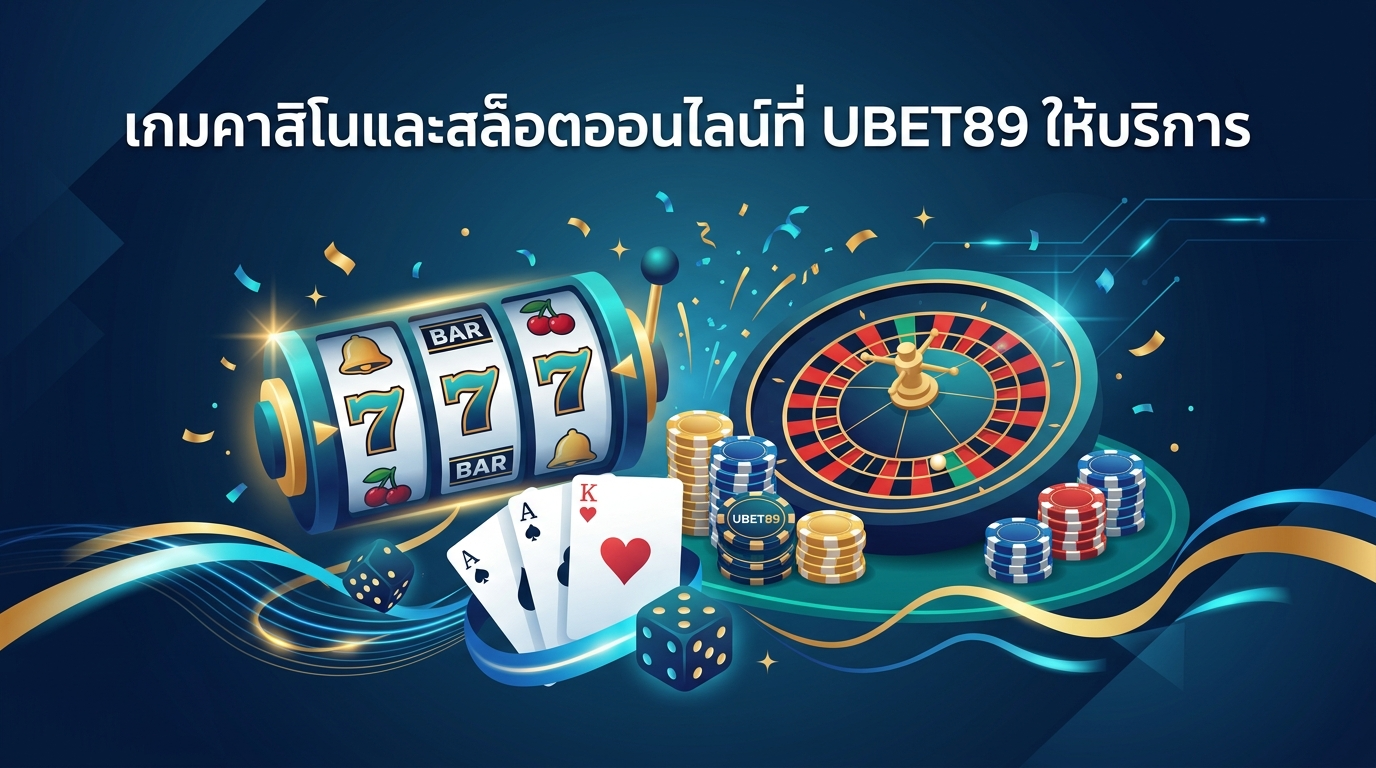 เกมคาสิโนและสล็อตออนไลน์ที่ UBET89 Official Website ให้บริการ
