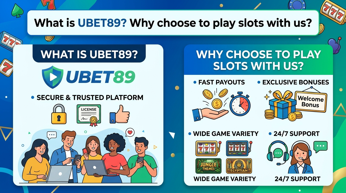 สล็อต UBET89 คืออะไร? ทำไมต้องเลือกเล่นสล็อตกับเรา?